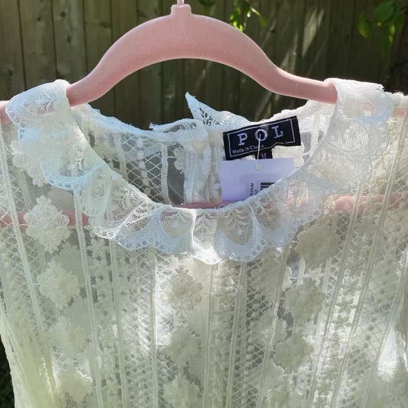 White POL Layla summer lace dress - Picture 3 of 8